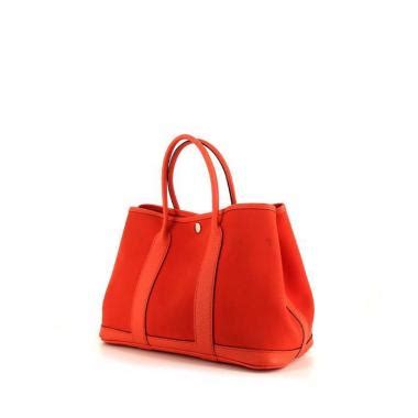 hermes borsa tela panier arancio 